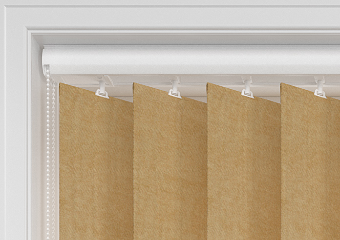Flori Faux Suede (Blackout), Sunstone - Vertical Blind - Image 9
